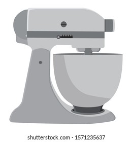 Stand Mixer Vector Simple Flat Illustration