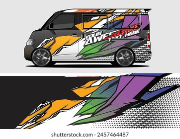Destaque en la carretera con Diseños únicos de envoltura de coche en Vector
