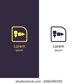 Destaca con este impresionante logotipo abstracto moderno. Perfecto para cualquier negocio, este diseño de Vector de alta calidad es totalmente personalizable. Cambia los colores y añade tu marca sin esfuerzo.