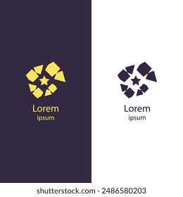 Stand out with this stunning modern abstract logo. Perfect for any business, this high-quality vector design is fully customizable. Change the colors and add your brand name effortlessly.