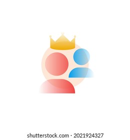 Stand out. Vector icon in gradient style