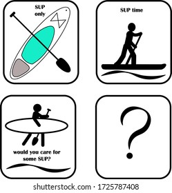Stand up paddle board logo prints