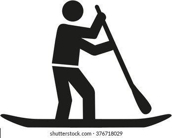 Stand Up Paddle Pictogram