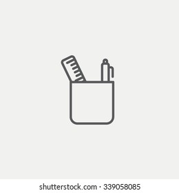 Stand Pencils Icon Stock Vector (Royalty Free) 339058085 | Shutterstock