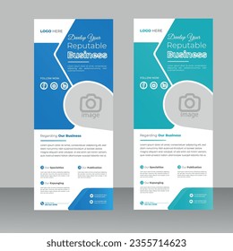 stand Roll up banner template design. 
