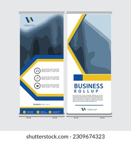 Stand rollup banner design template