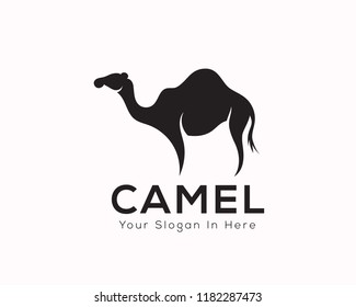 Stand silhouette art camel logo