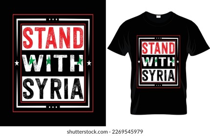 STAND WITH SYRIA T SHIRT DESIGN