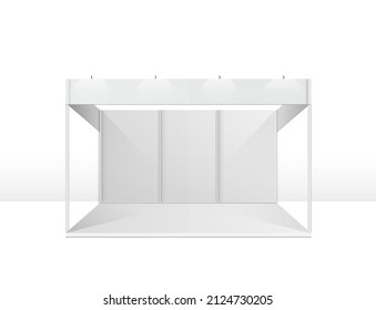 Stand template. Display Items. Exhibition and Fair. Corporate Identity. 