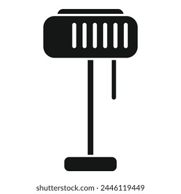 Stand torcher icon simple vector. Lamp stand. Relax decor energy decorative