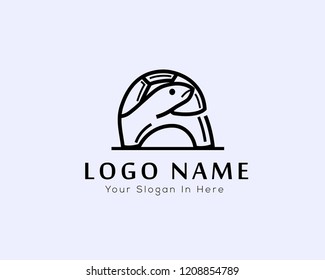 stand turtle line art logo, turtle logo design inspiration