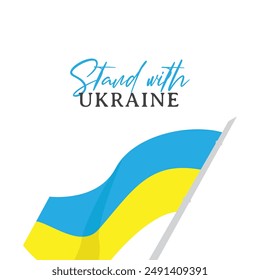 Stand with ukraine banner template. Ukraine independence day celebrations.