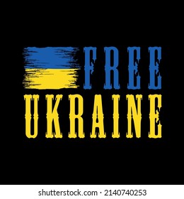 I Stand With Ukraine, Free Ukraine T Shirt Design.