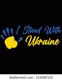 Stand with Ukraine Stop war, support T-shirt design