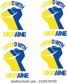 Ich stehe mit der Ukraine, T-Shirt-Design