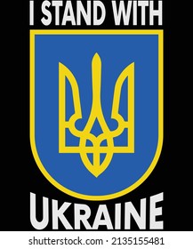 I stand with Ukraine T-shirt design