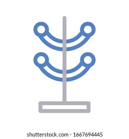 icono de línea de color del vector de base 