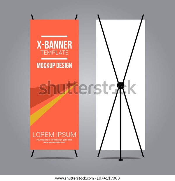 Free X Stand Banner Mockup Psd