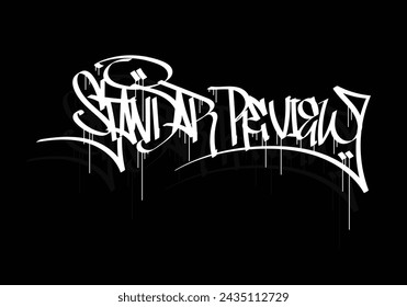 STANDAR REVIEW word graffiti tag style