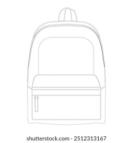 Standard Backpack Today Vector Art