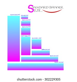 standard banner size