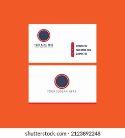 Standard business card vector template