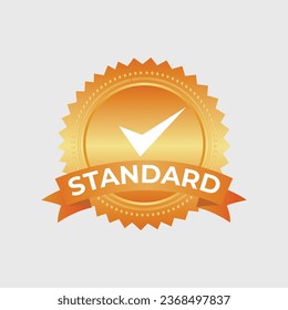 Standard checked logo design concept