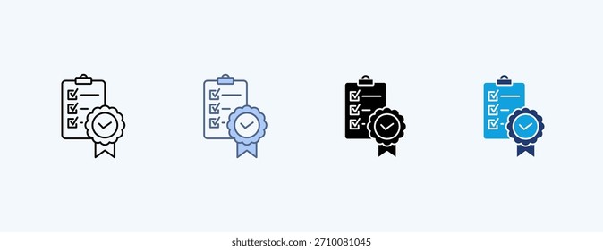 Vetor de ilustração de ícones de conformidade padrão