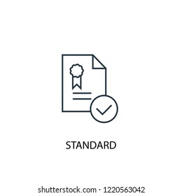 standard concept line icon. Simple element illustration. standard concept outline symbol design. Can be used for web and mobile UI/UX