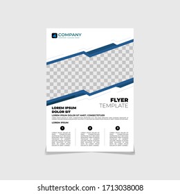 Standard Corporate Flyer Template Editable Vector