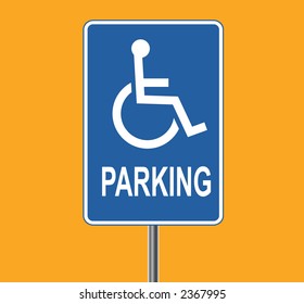 Standard disabled sign - VECTOR