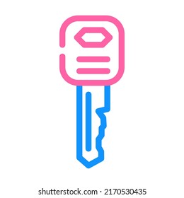 Standard English Key Color Icon Vector. Standard English Key Sign. Isolated Symbol Illustration