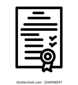 standard esg line icon vector. standard esg sign. isolated contour symbol black illustration