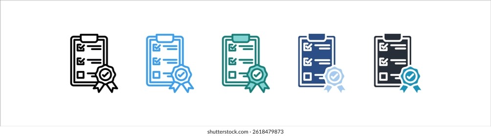 Standard Icon In Different Style Vector