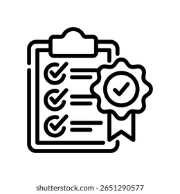 Standard Icon Line Vector Illustration