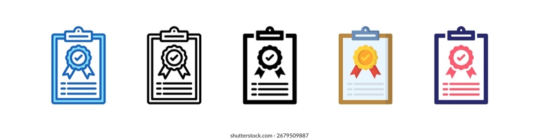 Standard Icon Multiple Style Set Collection.