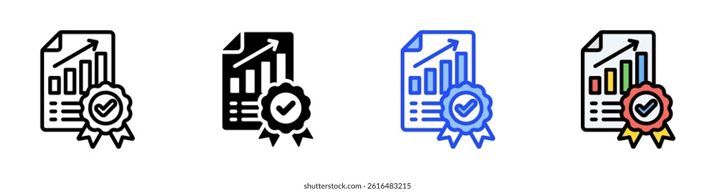Standard Icon Set With Multiple Style Collection