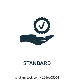 Standard Icon. Simple Element From Audit Collection. Filled Standard Icon For Templates, Infographics And More.