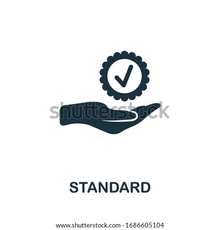 Standard icon. Simple element from audit collection. Filled Standard icon for templates, infographics and more.