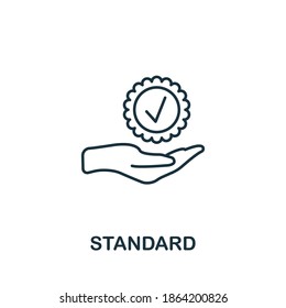  Standard Icon Simple Line Element Audit Stock Vector (Royalty Free ...