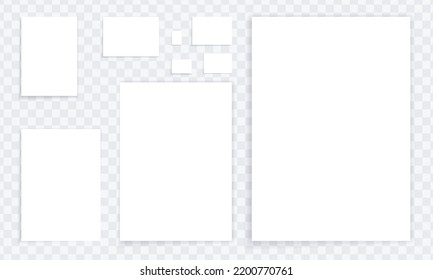 Standard International Paper Size Empty Page Stock Vector (Royalty Free ...