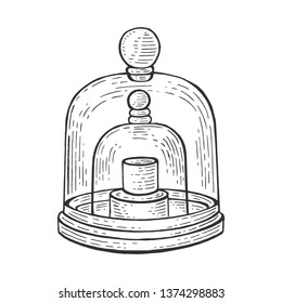 Standard Kilogram Prototype Sketch Engraving Vector Illustration. Scratch Board Style Imitation. Hand Drawn Image.