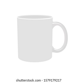 Standard Mug illustration Vector Grey