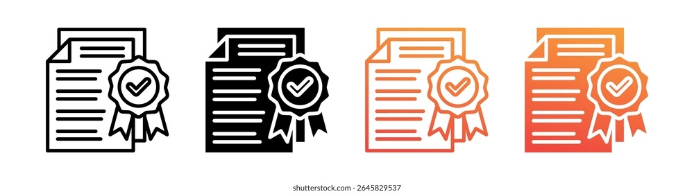 Standard Multi Style Icon Set Vektor