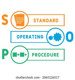 Standard Operating Procedure Sop Acronym Business Stock Vector (Royalty ...