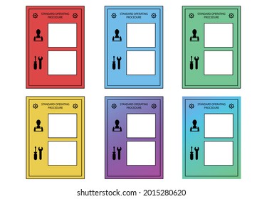 Standard operating procedure template, template set