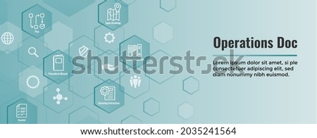 Standard Procedures Operating a Business - Manual, Steps, and Implementation including outline icon sop web header banner