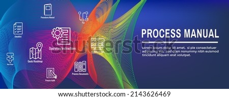 Standard Procedures Operating a Business - Manual, Steps, and Implementation including outline icon sop web header banner