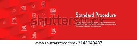 Standard Procedures Operating a Business - Manual, Steps, and Implementation including outline icon sop web header banner