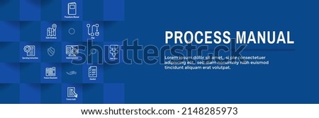 Standard Procedures Operating a Business - Manual, Steps, and Implementation including outline icon sop web header banner